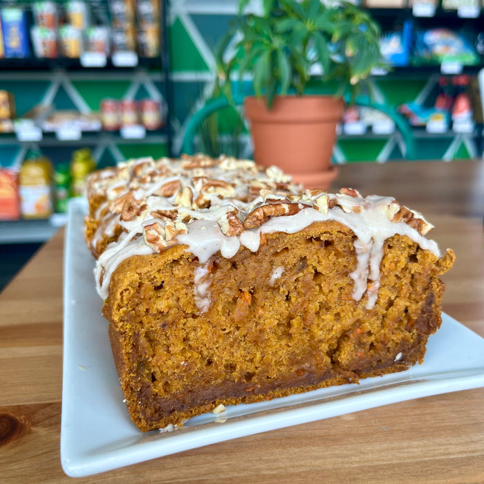 Glazed Carrot Pumpkin Loaf