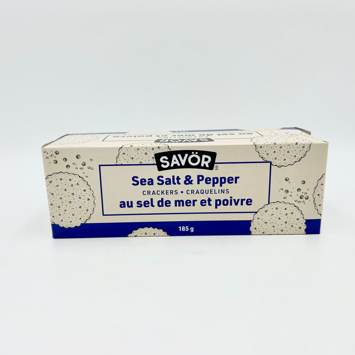 Savor Sea Salt and Pepper Crackers