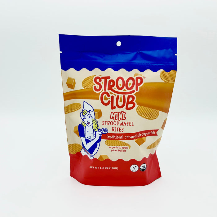 Stroop Club Mini Caramel Stroopwafels Bites (organic)