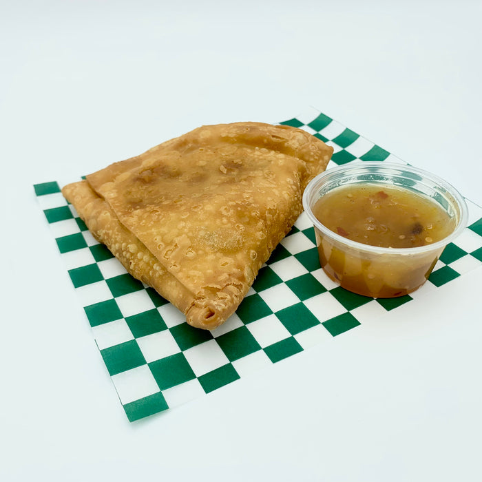 Lentil Samosa with Chutney